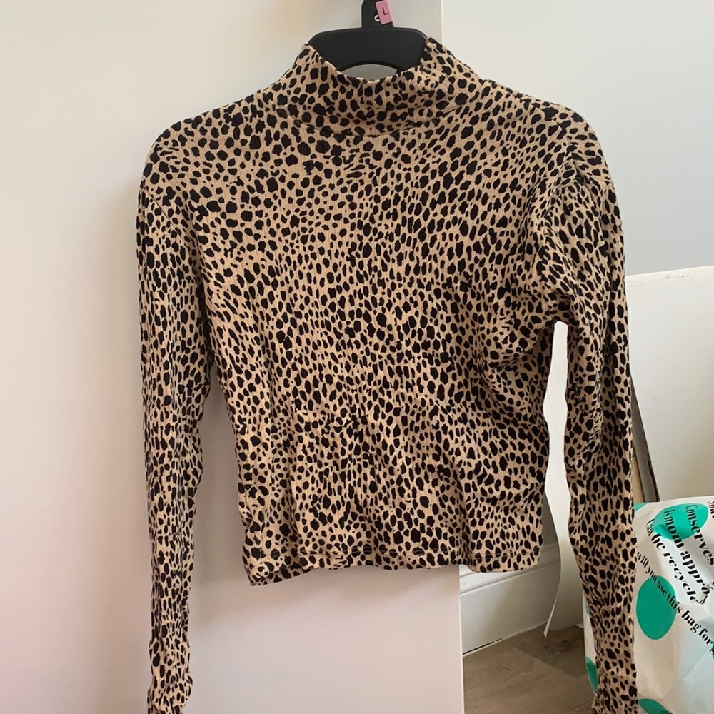 NWT Brandy Melville Mock Neck Tight Fit Top